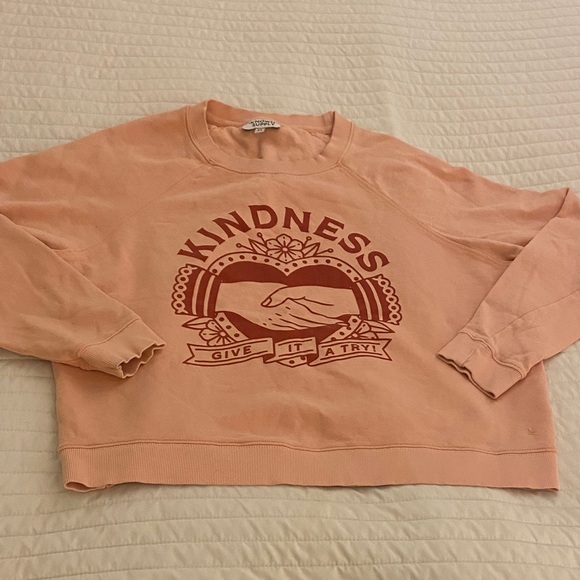 Known Supply Tops - Known supply Kindness pink Graphic Sweatshirt size Medium